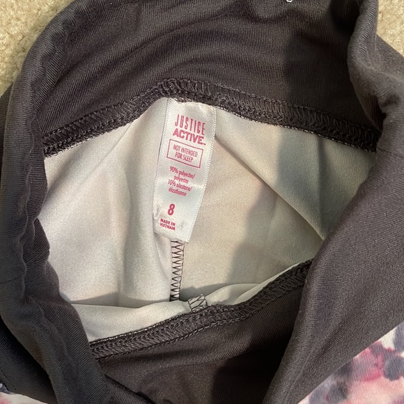 Bundle of 3 pairs Justice Leggings size 8 - Picture 2 of 5